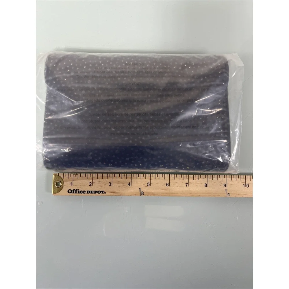 Vintage 80s Black Velvet Rhinestone Clutch Silver Chain Evening Bag‎